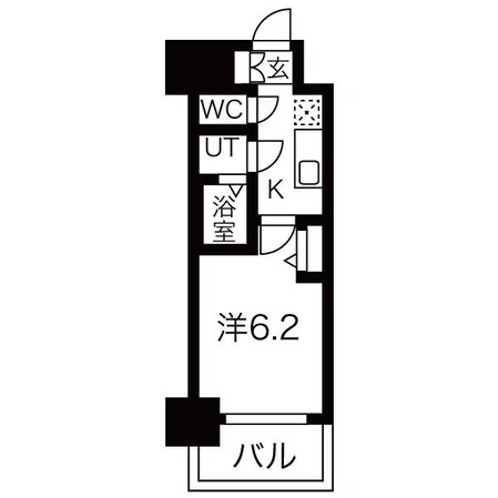 今池駅 徒歩5分 9階の物件間取画像